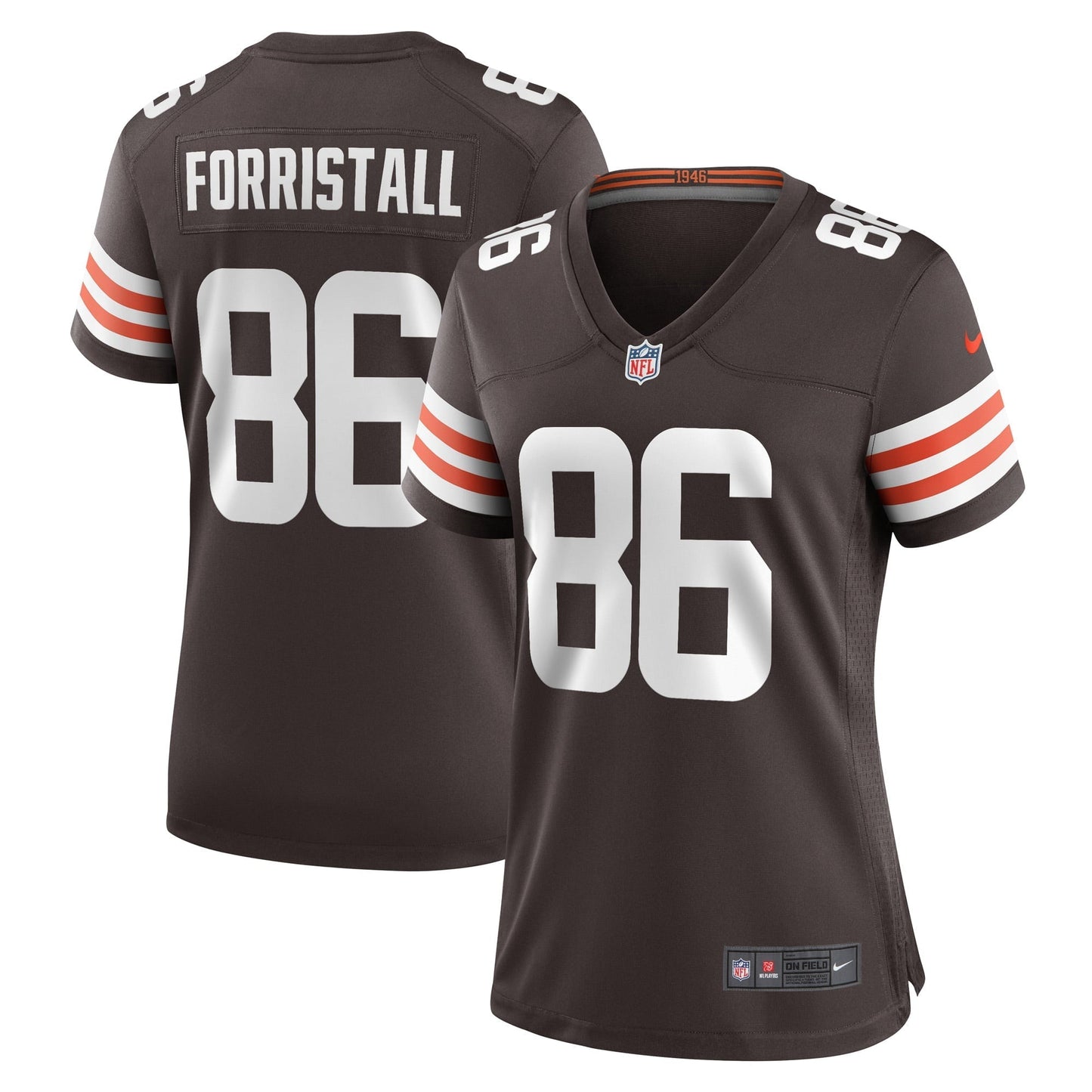 Women's Nike Miller Forristall Brown Cleveland Browns Game Player Jersey