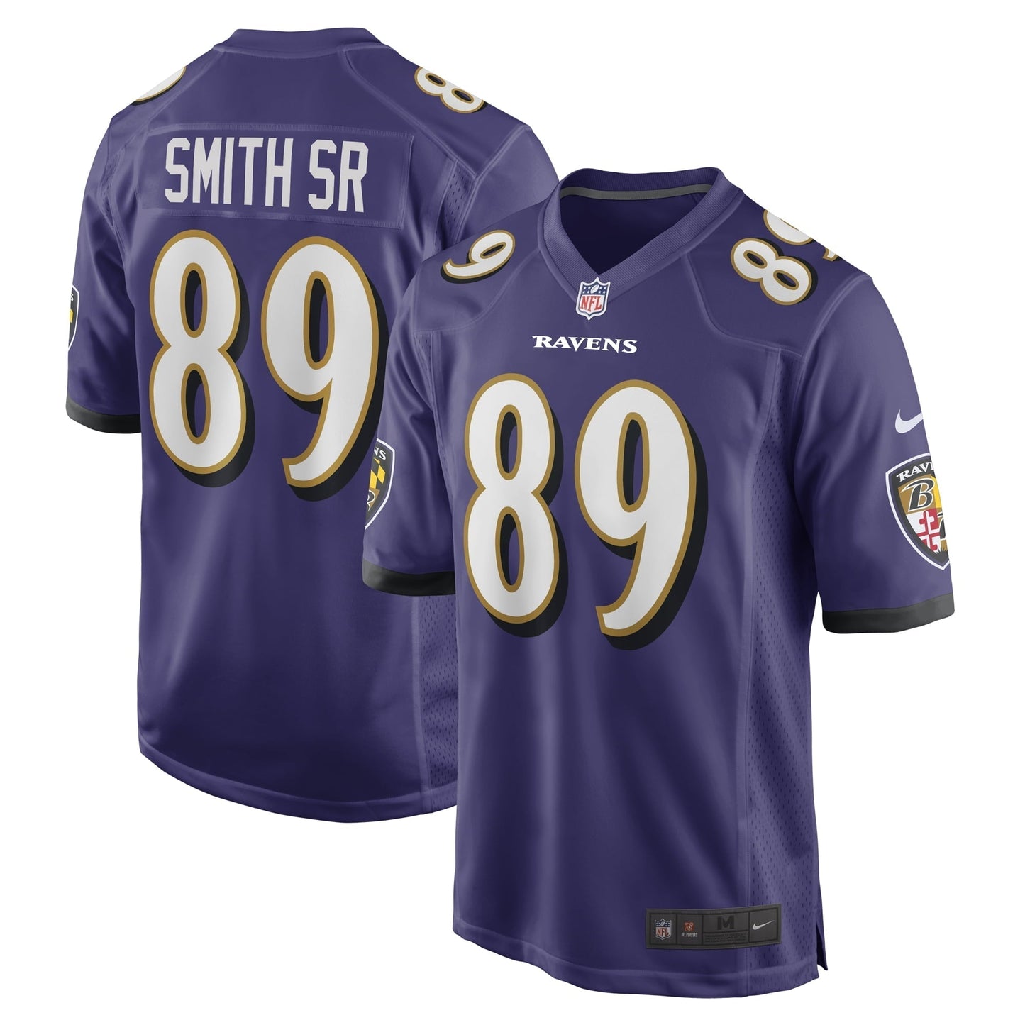 Men's Nike Steve Smith Sr. Purple Baltimore Ravens Retired Player Game Jersey