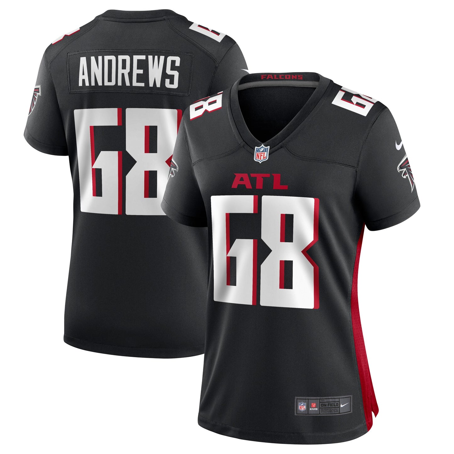 Josh Andrews Atlanta Falcons Nike Women's Game Player Jersey - Black