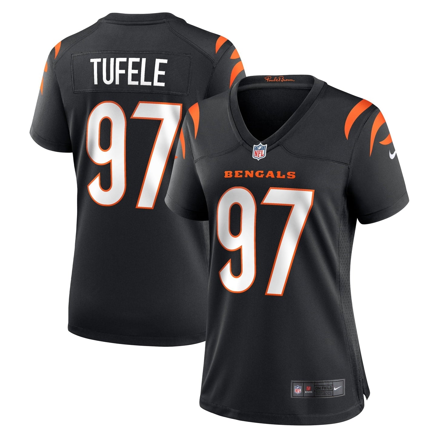 Women's Nike Jay Tufele Black Cincinnati Bengals Game Player Jersey