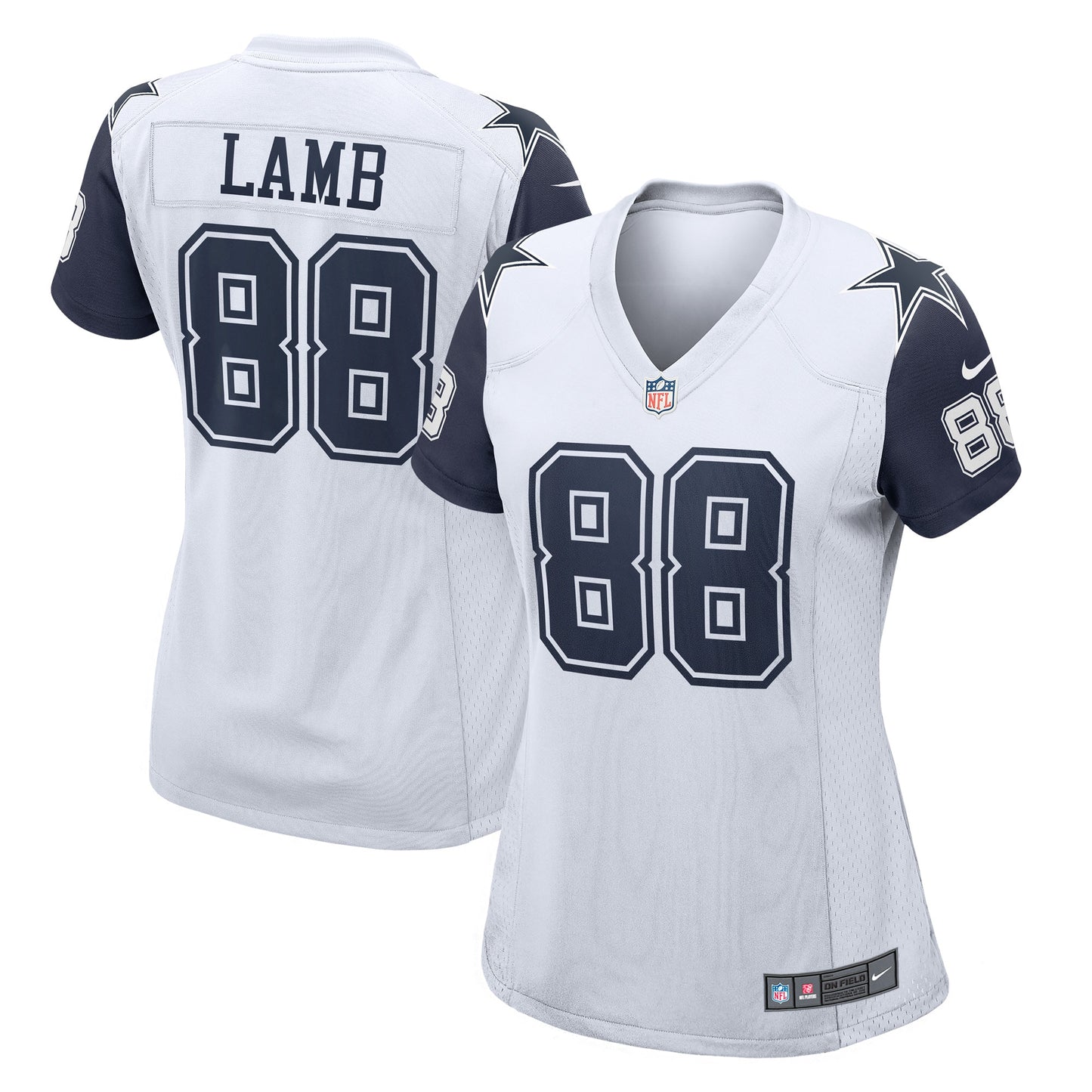 CeeDee Lamb Dallas Cowboys Nike Women's 2nd Alternate Game Jersey - White