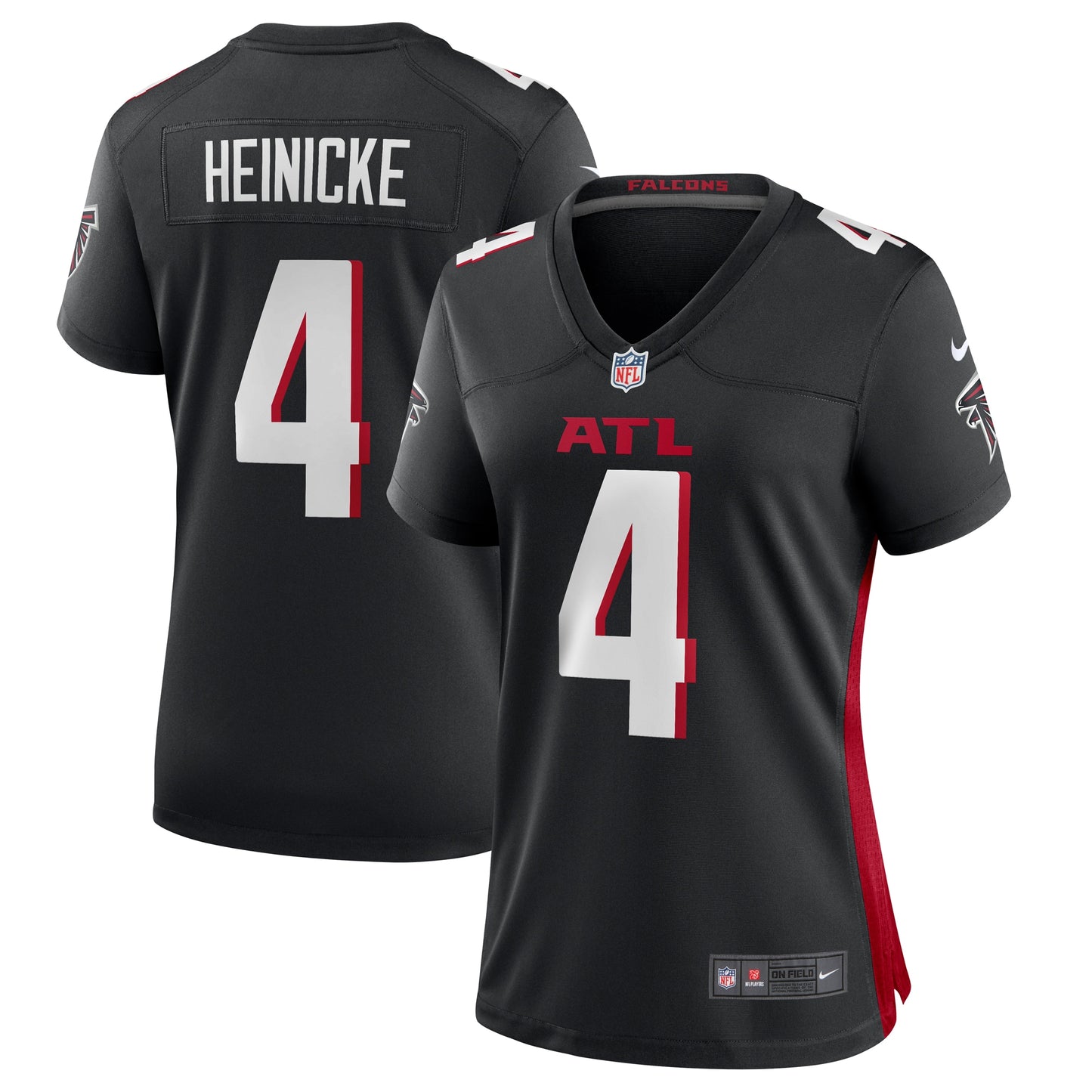Taylor Heinicke Atlanta Falcons Nike Women's Game Player Jersey - Black