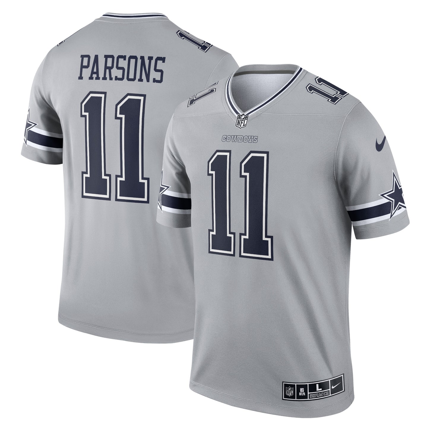 Micah Parsons Dallas Cowboys Nike Inverted Legend Player Jersey - Gray