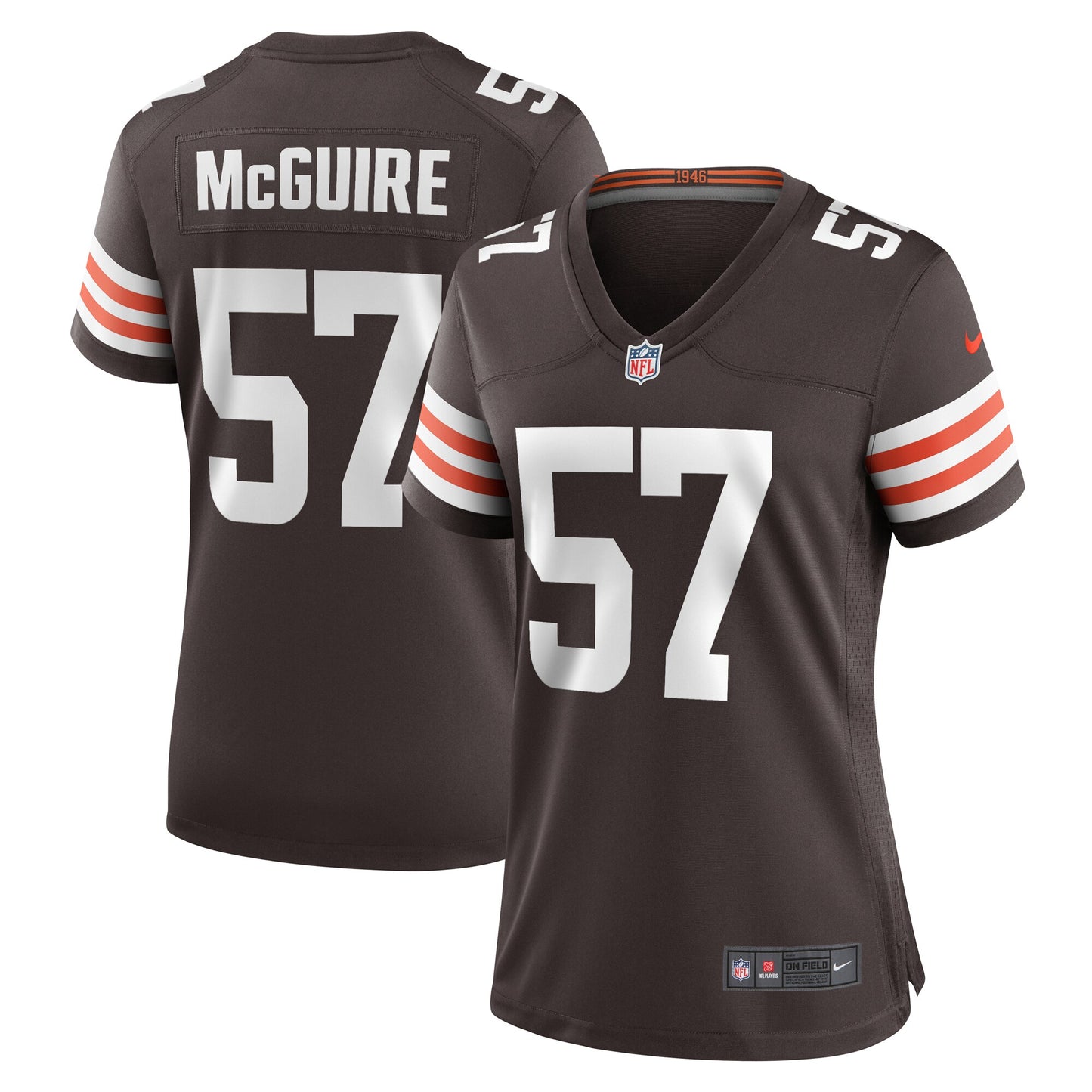 Isaiah McGuire Cleveland Browns Nike Women's Team Game Jersey - Brown