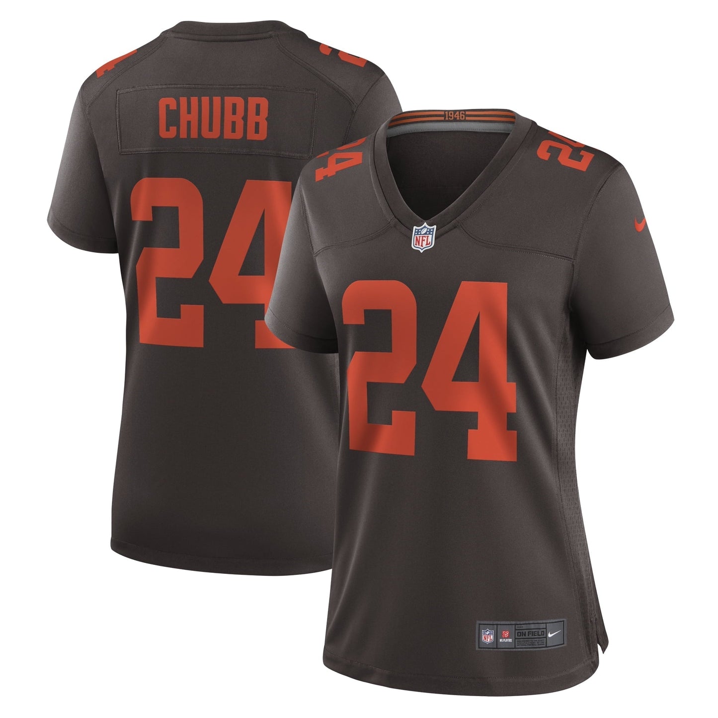 Women's Nike Nick Chubb Brown Cleveland Browns Alternate Game Jersey