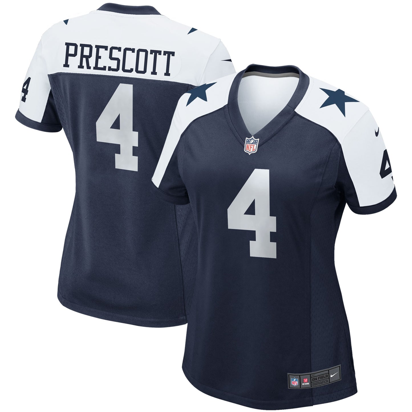 Dak Prescott Dallas Cowboys Nike Women's Alternate Game Team Jersey - Navy