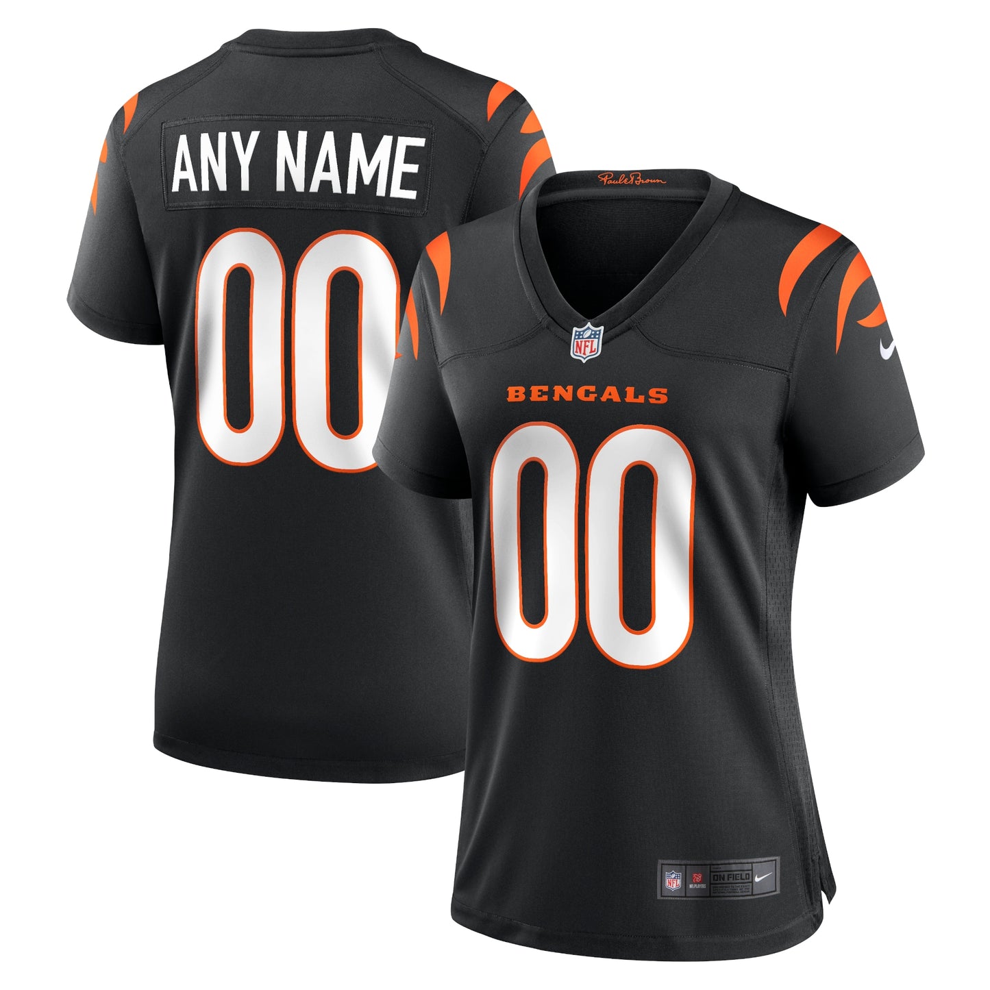 Cincinnati Bengals Nike Women's Game Custom Jersey - Black
