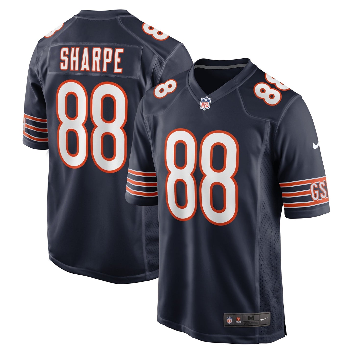 Men's Nike Tajae Sharpe Navy Chicago Bears Game Player Jersey