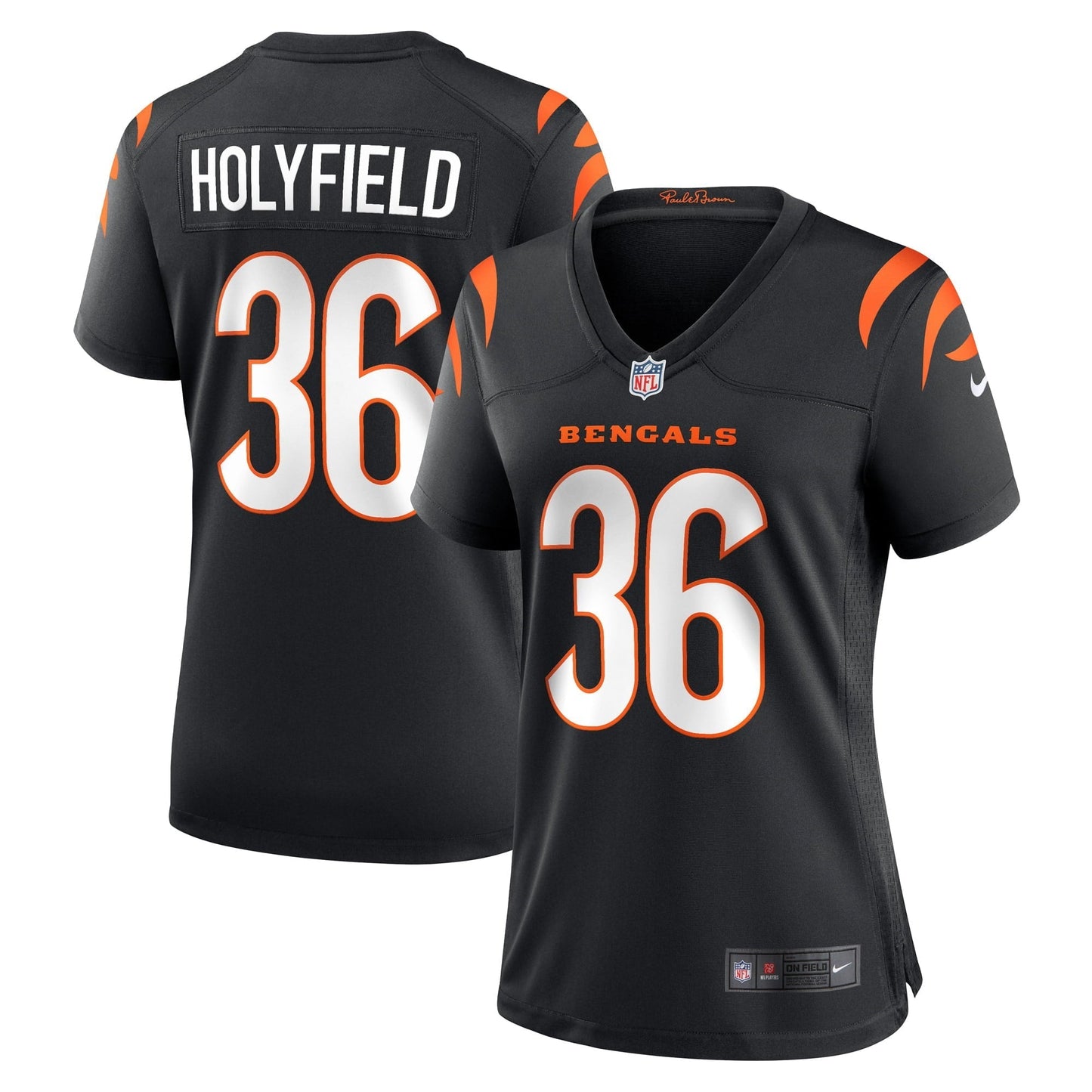 Women's Nike Elijah Holyfield Black Cincinnati Bengals Game Player Jersey