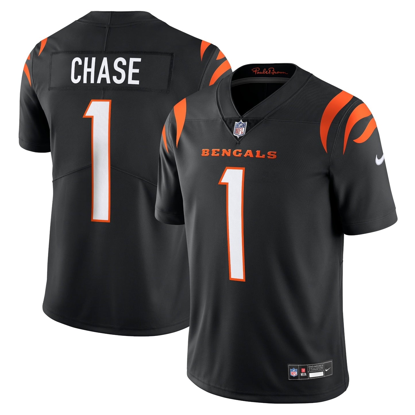 Men's Nike Ja'Marr Chase Black Cincinnati Bengals Vapor Untouchable Limited Jersey