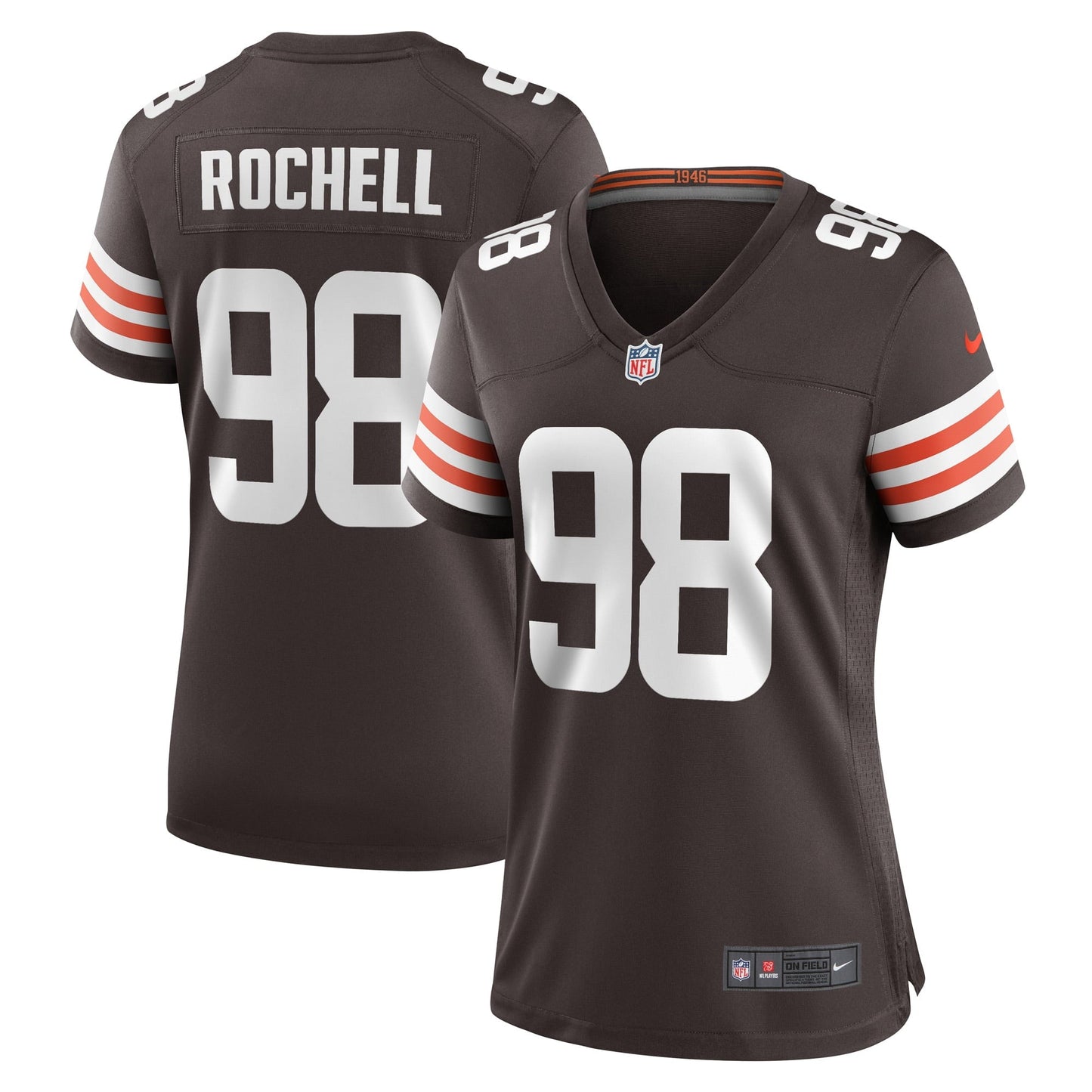 Women's Nike Isaac Rochell Brown Cleveland Browns Game Player Jersey